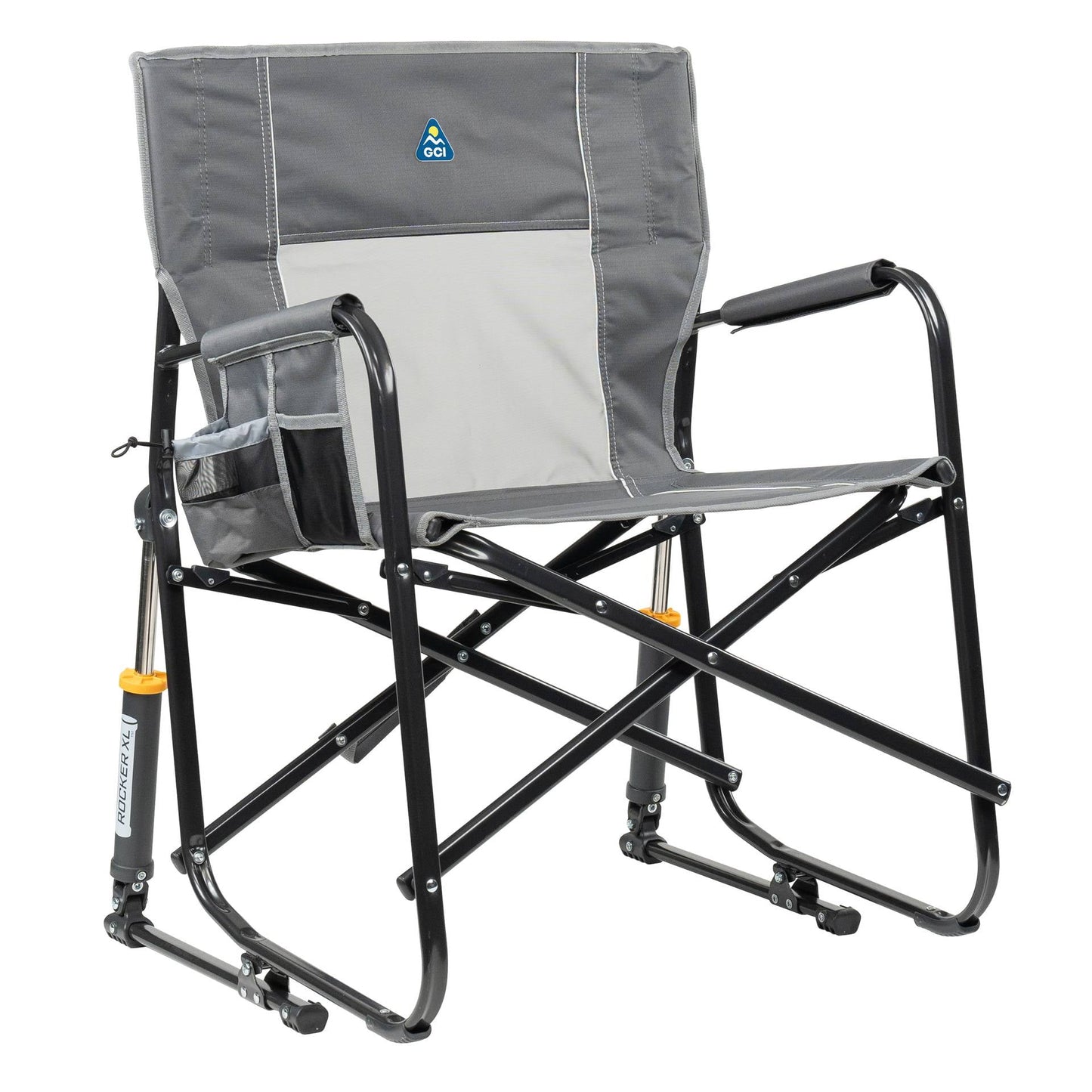 GCI Outdoor Freestyle Rocker XL Oversized Foldable Rocking Camp Chair, Indigo