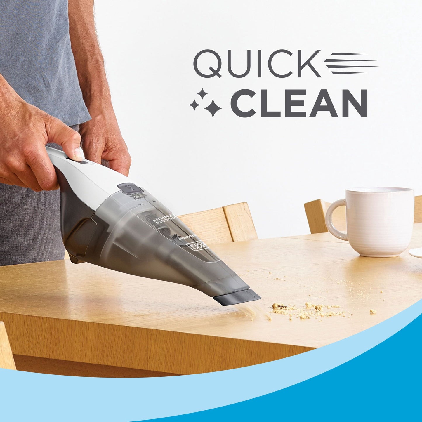Black& Decker HNVC215B10 Dustbuster Hand Vacuum (White)