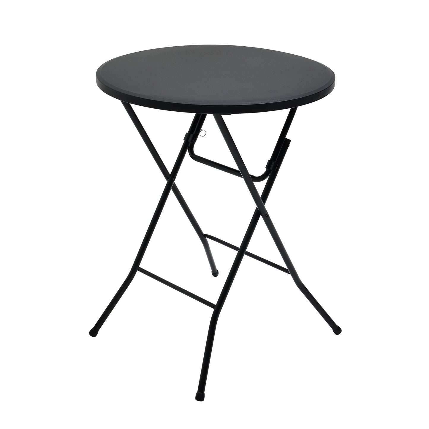 Mainstays 31" Round High-Top Cocktail Folding Table, Black