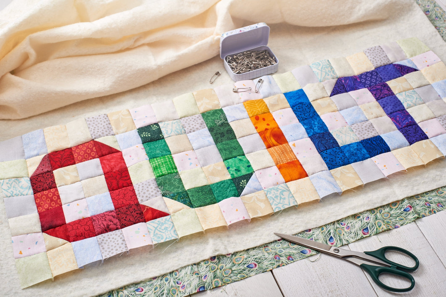 Pellon Polyester Quilting Batting, White 96" x 9 Yards by the Bolt