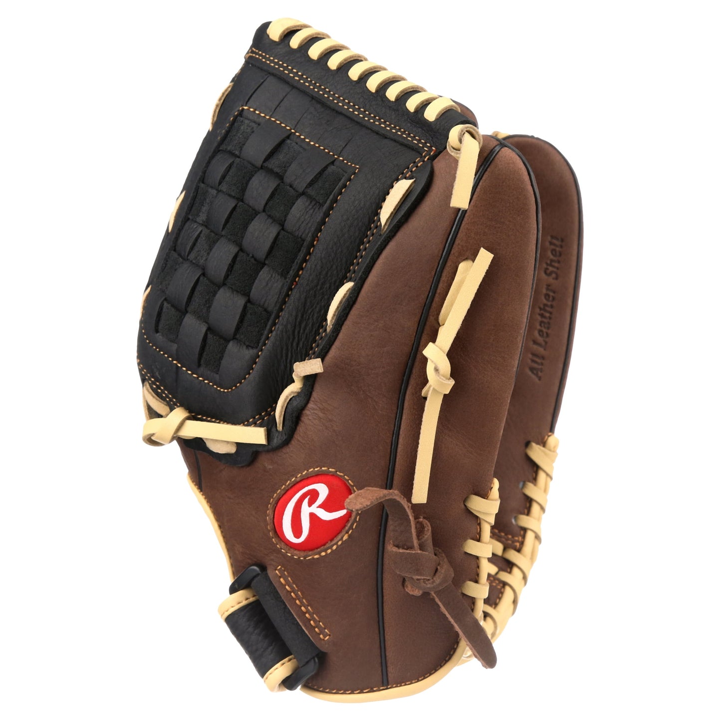 Rawlings | 12.5" RBG36 Recreational Baseball & Softball Glove | All-Leather Shell | Right Hand Throw