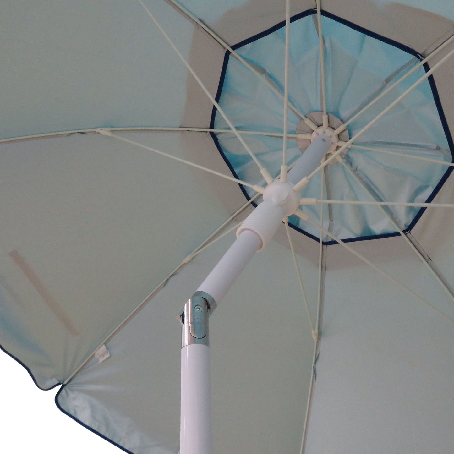 Mainstays 6.5' Turquoise Beach Umbrella with Tilt, UV Protection