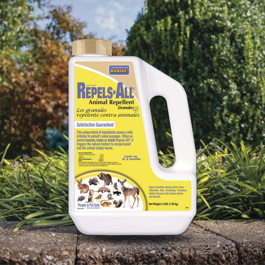 Bonide Repels All 3 lbs Animal Repellent Ready-to-Use Granules for Outdoor Use