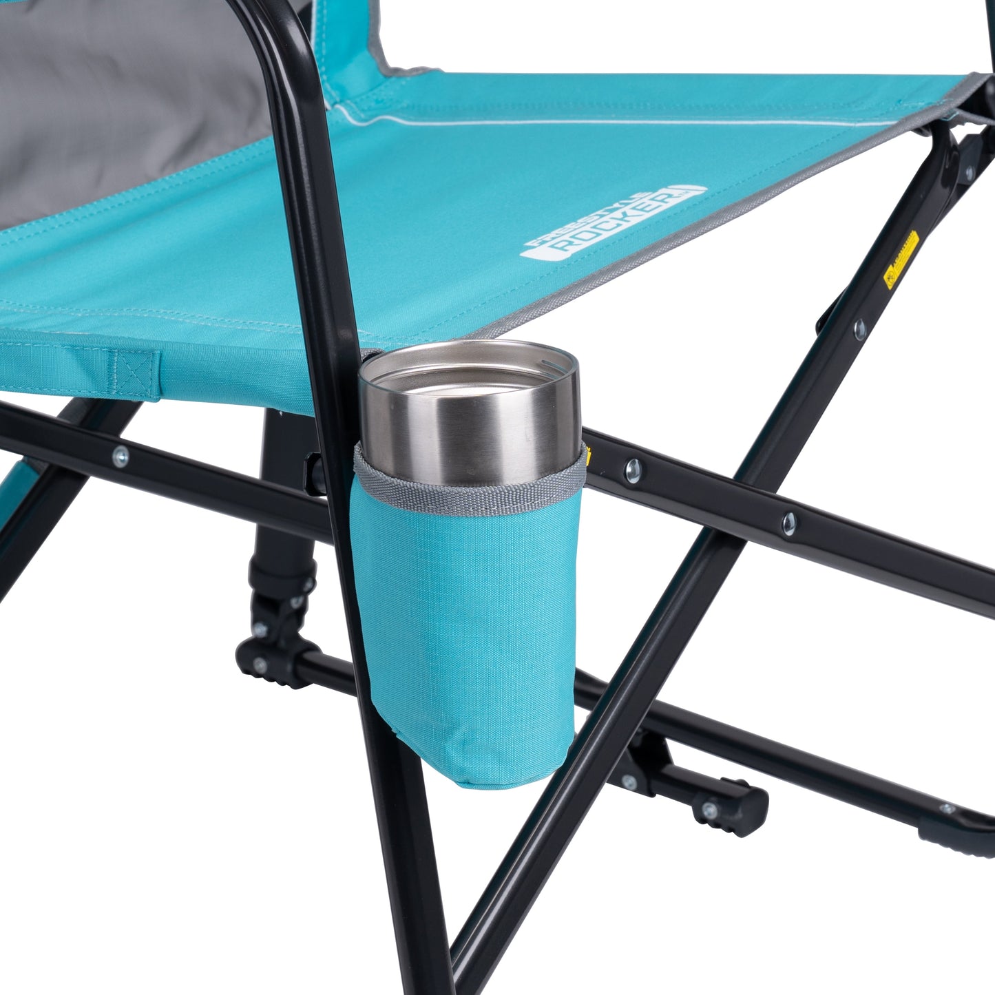GCI Outdoor Freestyle Rocker Foldable Rocking Camp Chair, Seafoam