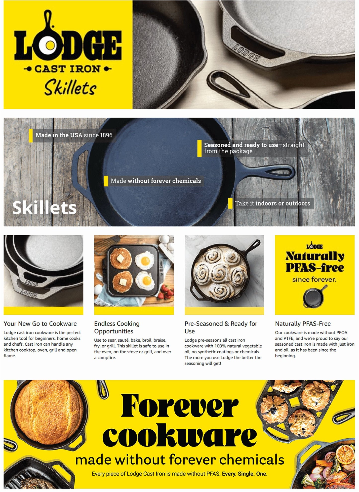 Lodge Cast Iron 15" Seasoned Skillet