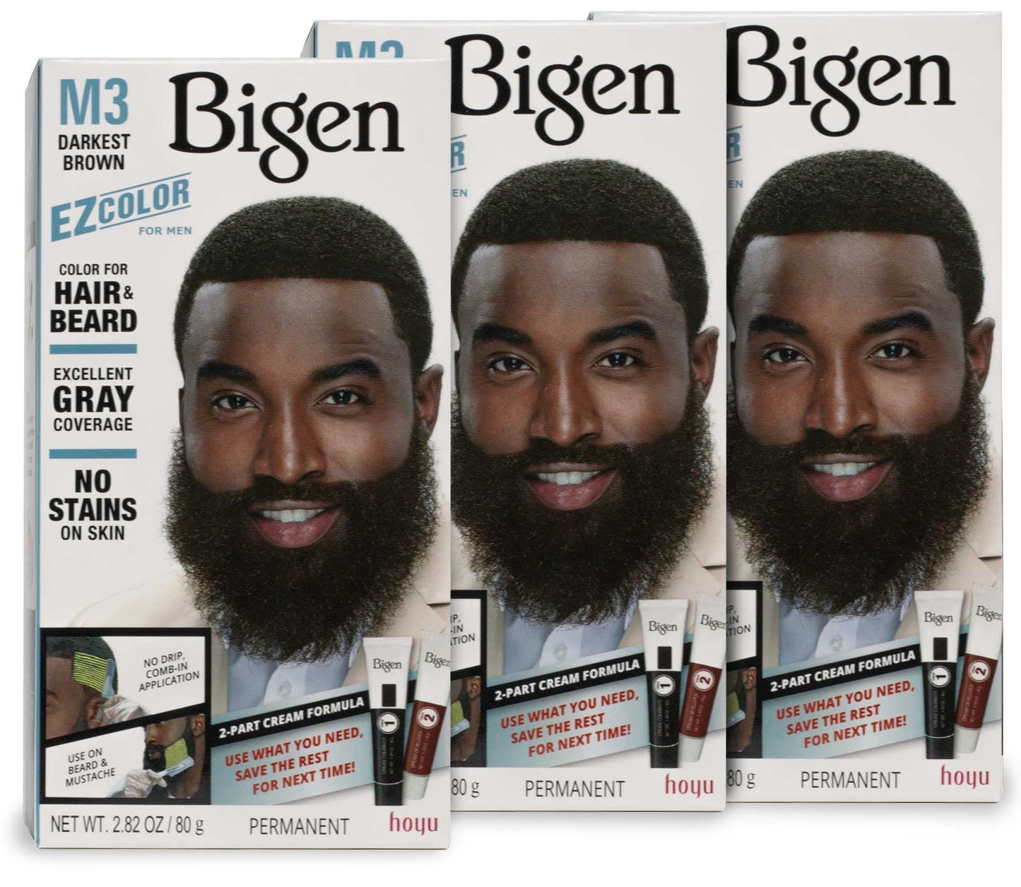 Just For Men Shampoo-in Hair Dye for Men, H-10 Sandy Blond, 3 Pack