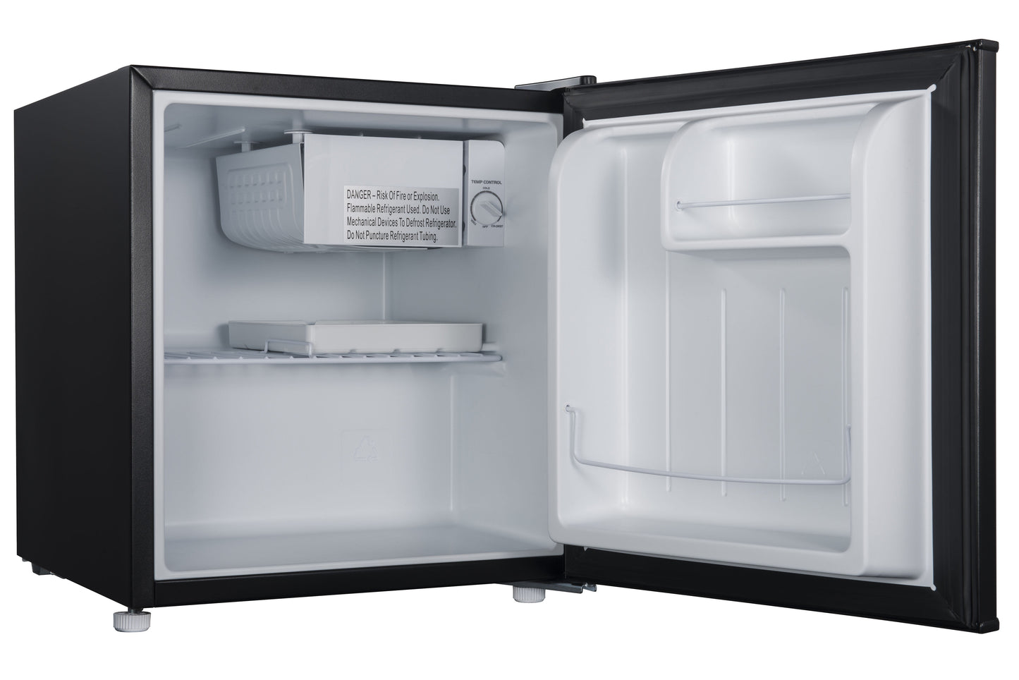 Galanz 1.7 Cu Ft Single Door Mini Fridge Black - compact, Energy-efficient refrigerator ideal for dorms, offices, and small spaces