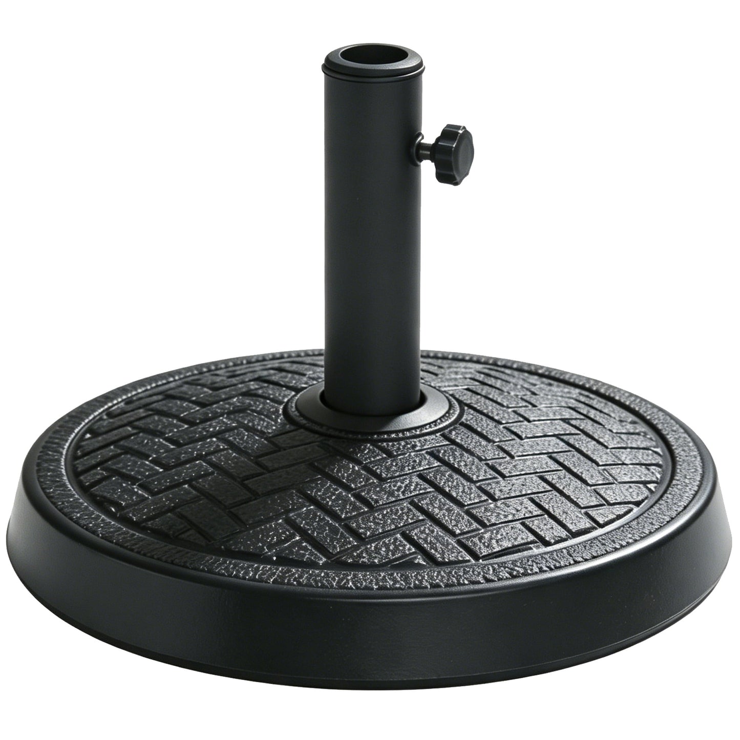 Mainstays Outdoor 26lb Steel Round Umbrella Base, Black Finish