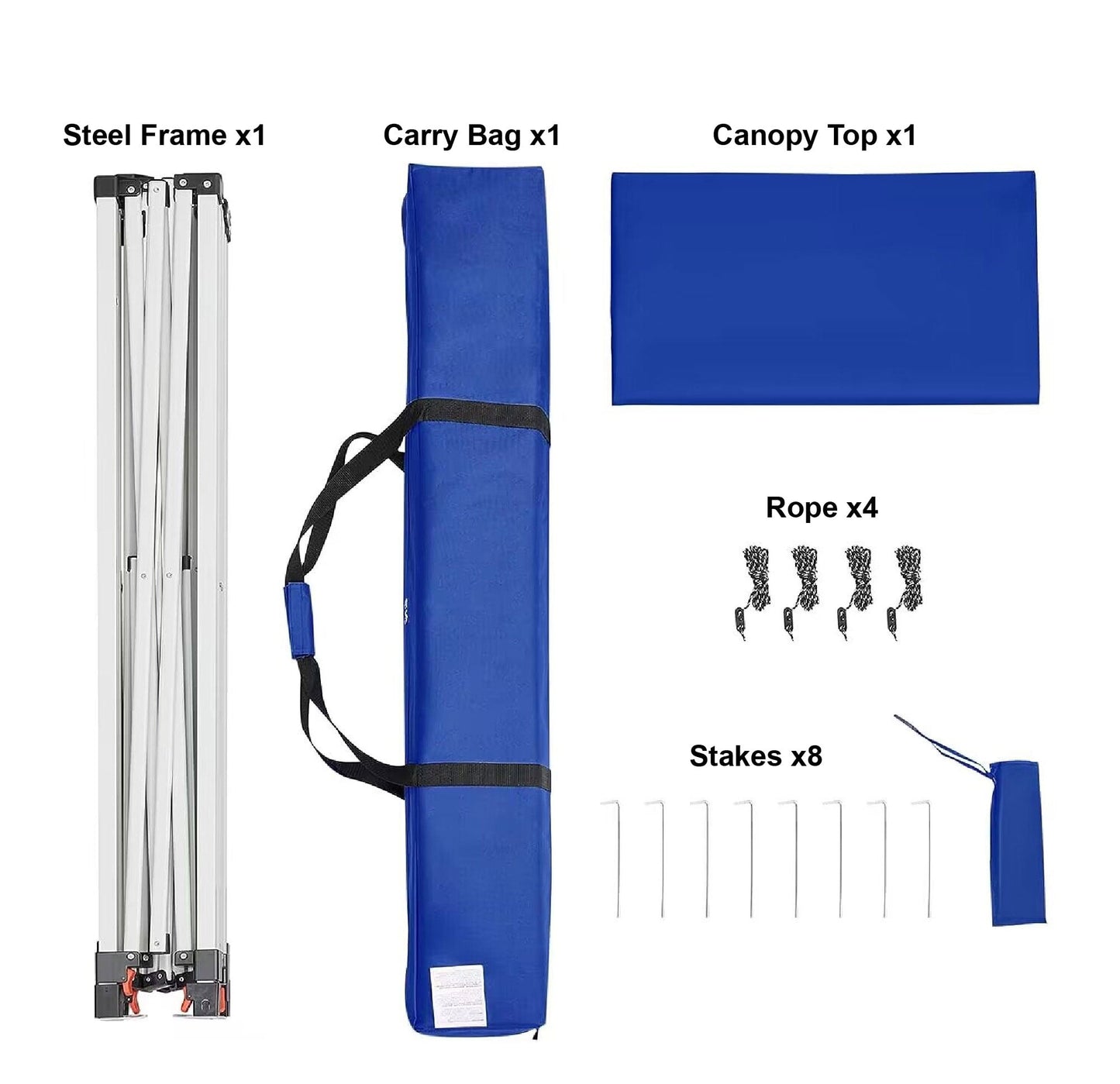 Ozark Trail 10'x10' Instant Slant Leg Pop-up Outdoor Canopy Tent, Blue