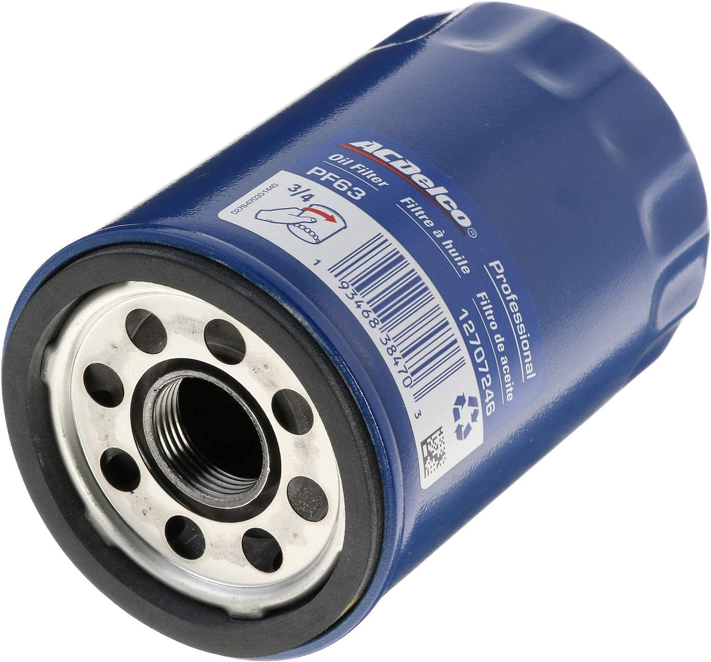 (6 pack) ACDelco Original Equipment PF63 Professional Engine Oil Filter 4.78" Height 3.16" Width 3.16" Length