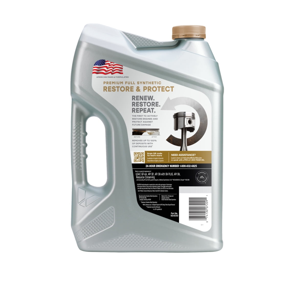 Valvoline Restore & Protect Full Synthetic 5W-30 Motor Oil 5 QT
