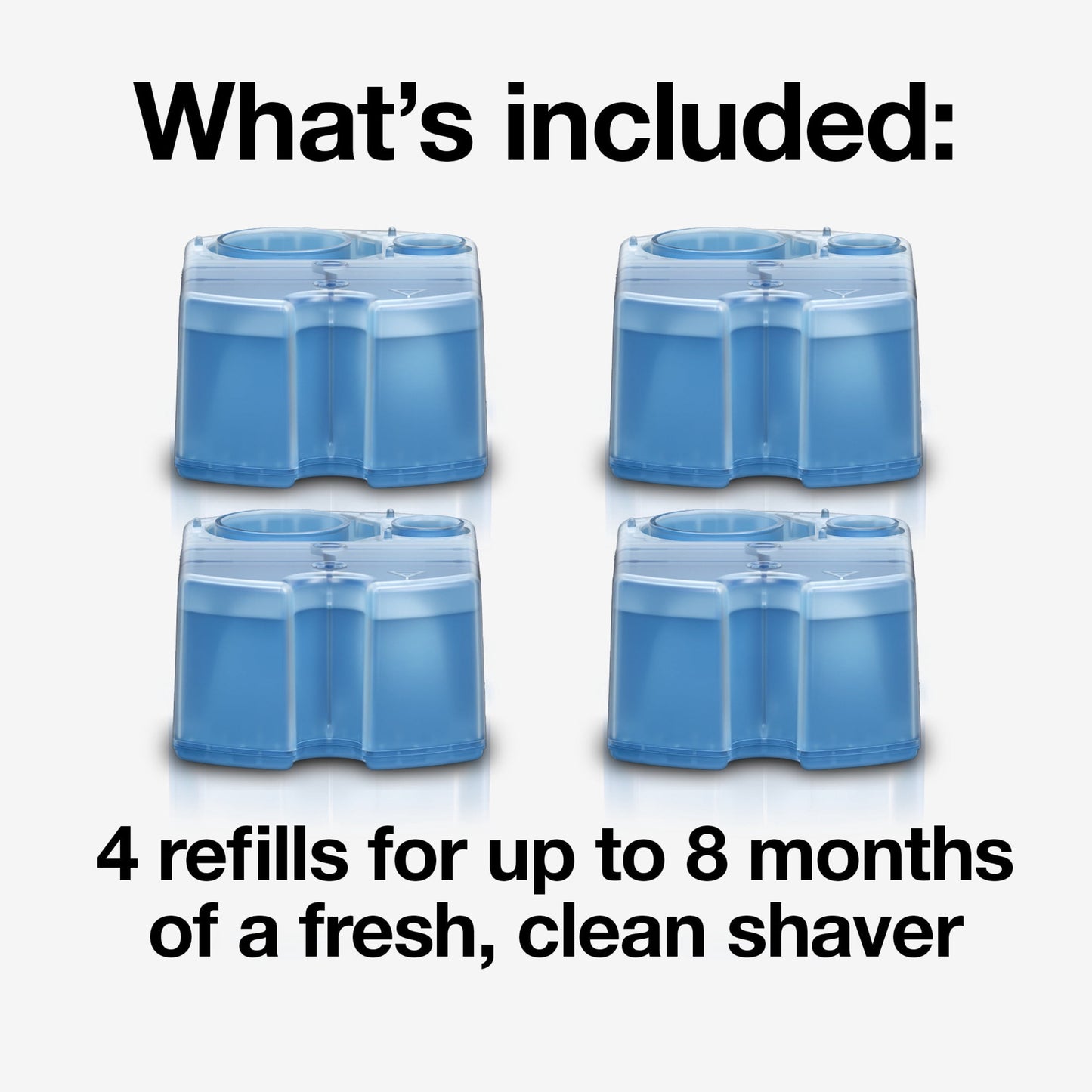 Braun Clean & Renew Refill Cartridges CCR - 4 Pack