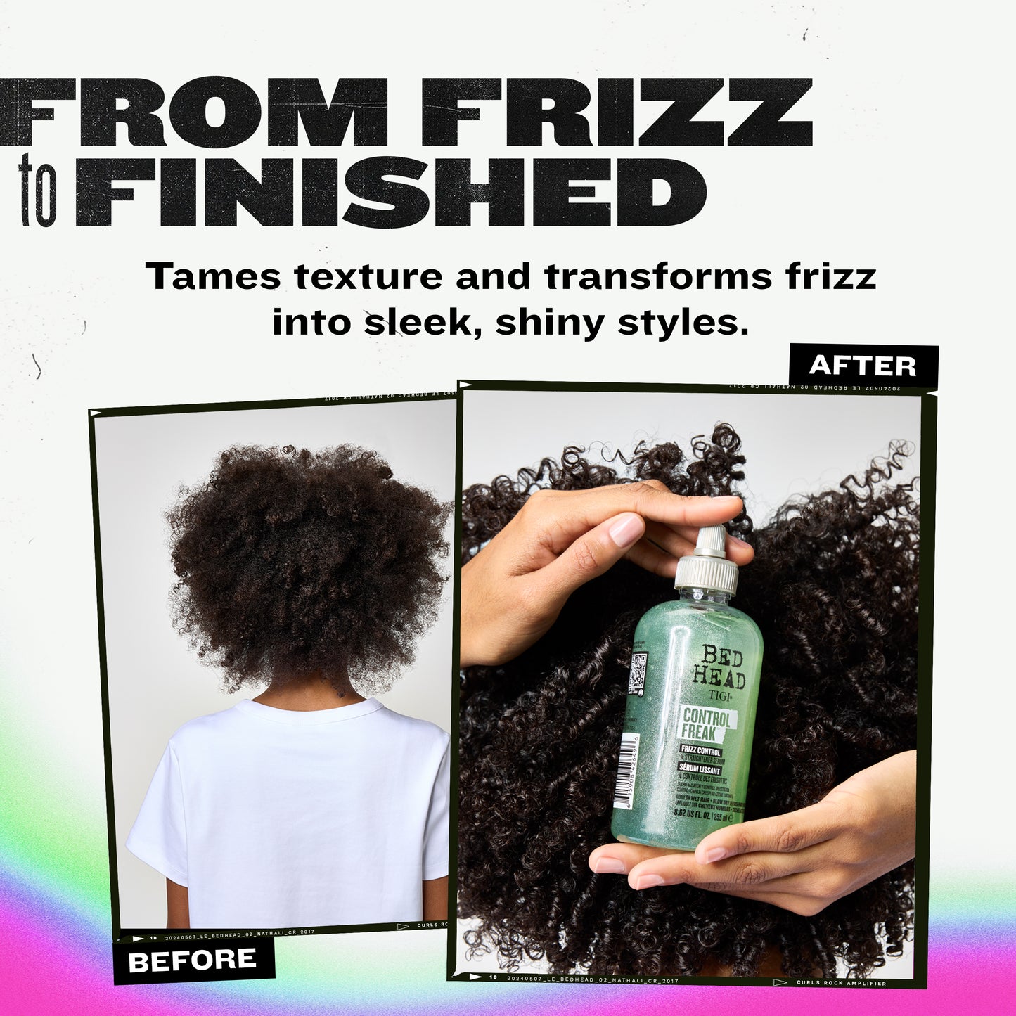 TIGI Bed Head Control Freak, Anti-Frizz and Straightening Serum, 2 Pack