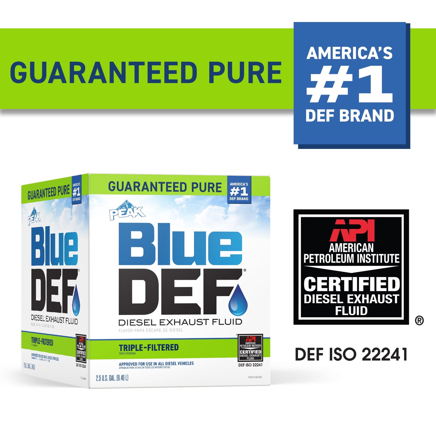 BlueDEF Diesel Exhaust Fluid, 2.5 gal
