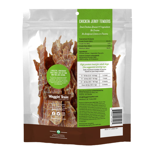 Waggin' Train High Protein Chicken Jerky Dog Treats,  30 oz. Pouch