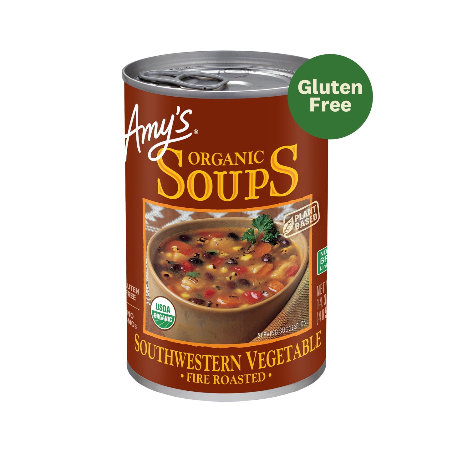 (6 pack) Amy's Organic Fire Roasted Southwestern Vegetable Soup 14.3 oz