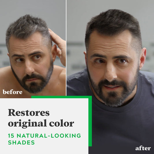 Just For Men Shampoo-in Hair Dye for Men, H-45 Dark Brown, 3 Pack