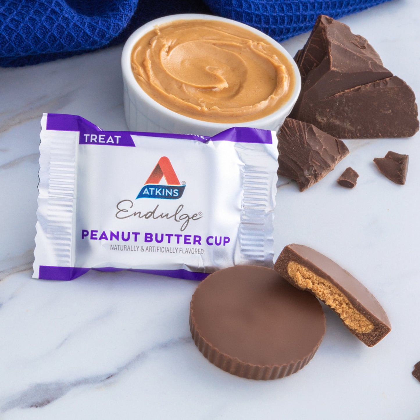 (3 pack) Atkins Endulge Treats, Peanut Butter Cups, Sugar Free Candy, Keto Desserts, Low Sugar Treats, 20 Count (10ct Value Pack)