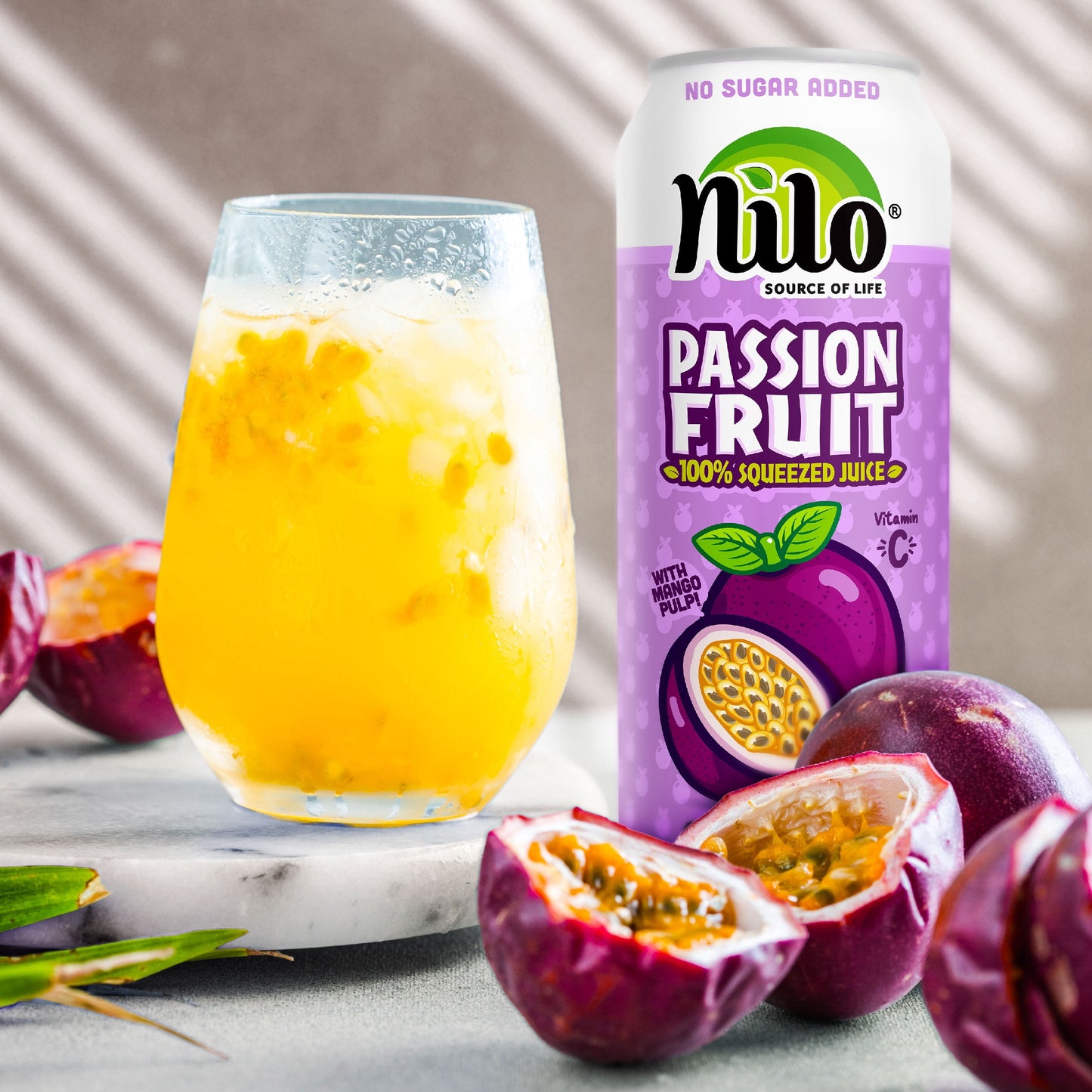 NILO Passion Fruit Juice | 100% Squeezed Maracuya Passion Fruit | NO Sugar added | NOT From Concentrate | 10.8 oz (Pack of 12)