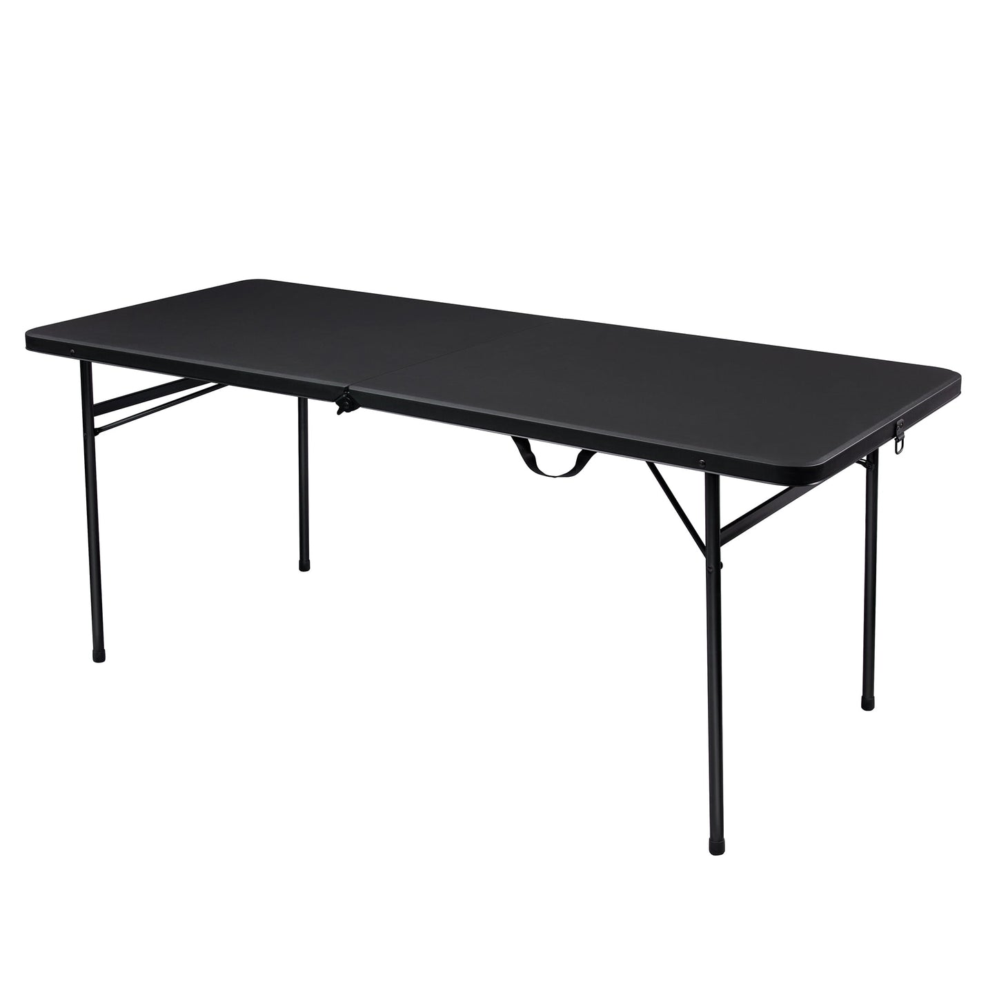 Mainstays 6' Rectangle Centerfold Folding Table, Black