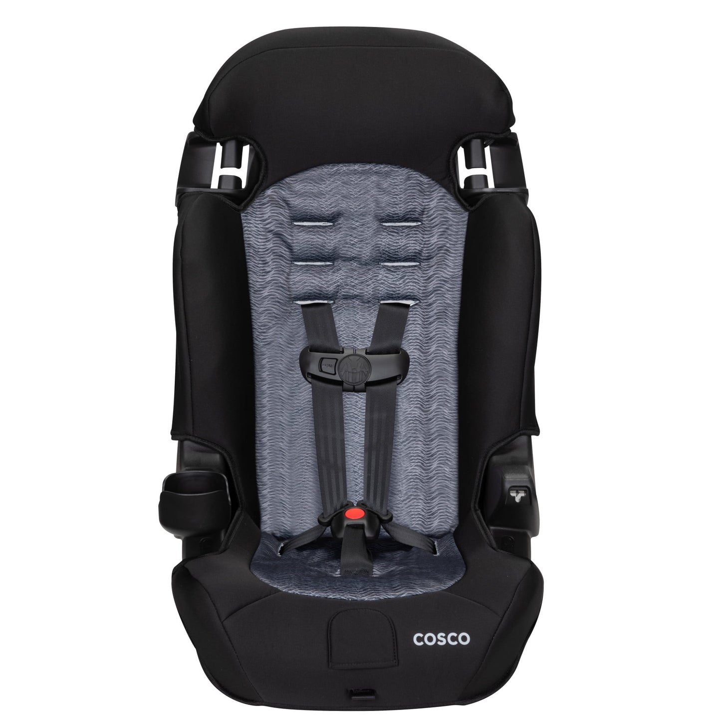 Cosco Kids Finale 2-in-1 Toddler Booster Car Seat, Fiberwave II, Black/Grey, Harness Booster Car Seat