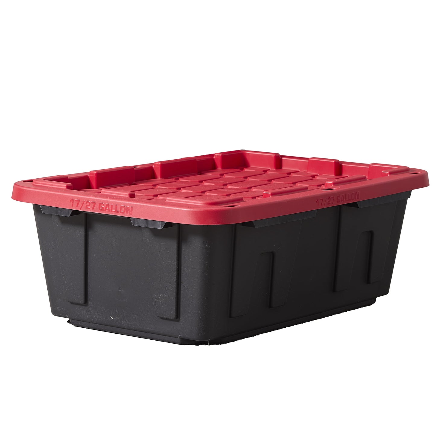 Sterilite Large Storage Bin, 18 Gallon Durable Plastic Storage Tote with Snap-on Lid, Light Blue, 8 Pack