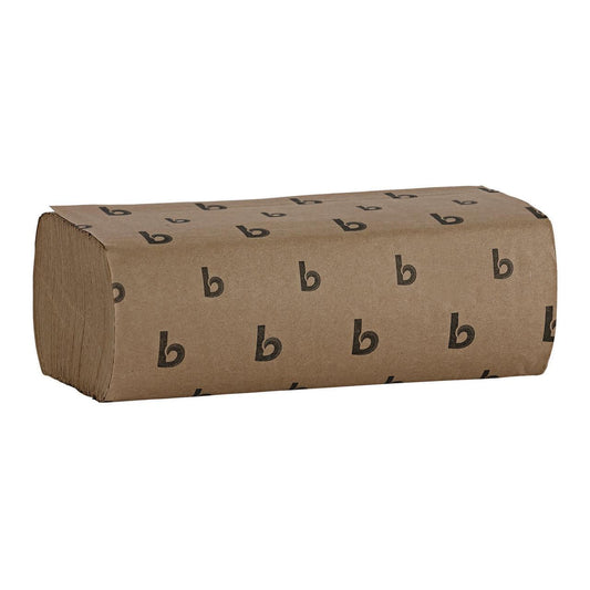 Boardwalk Multifold Commercial Paper Towels, Natural, 250 Towels/Pack, 16 Packs/Carton, 9 x 9.45 inches