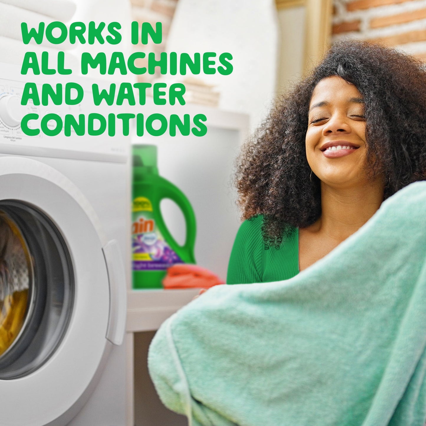 Gain Laundry Detergent Liquid with Odor Fighters, Moonlight Breeze Scent, 154 fl oz, 107 Loads