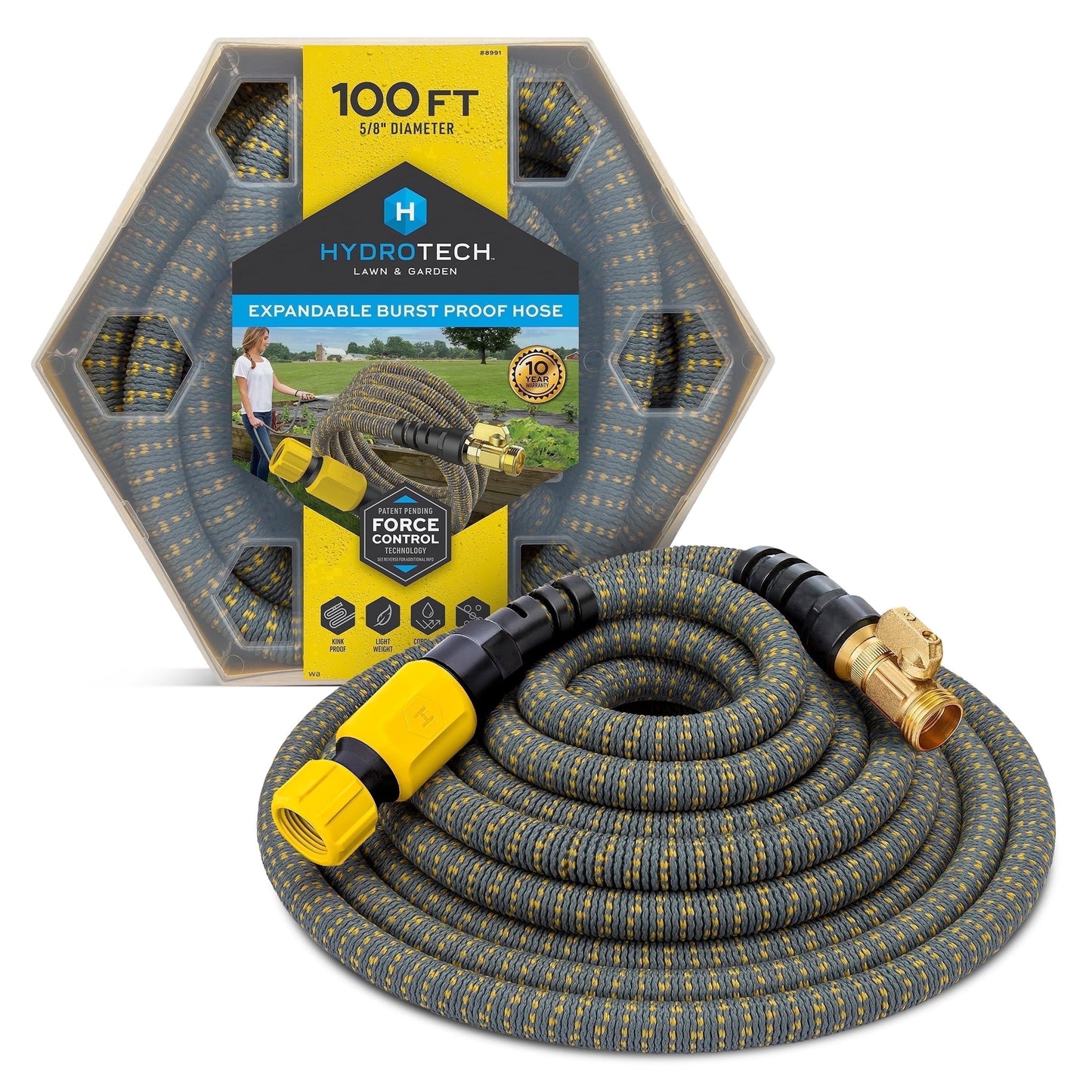 Alive Studios Teknor-Apex Zero-G 5/8” x 100’ Heavy Duty Green Thumb Garden Hose