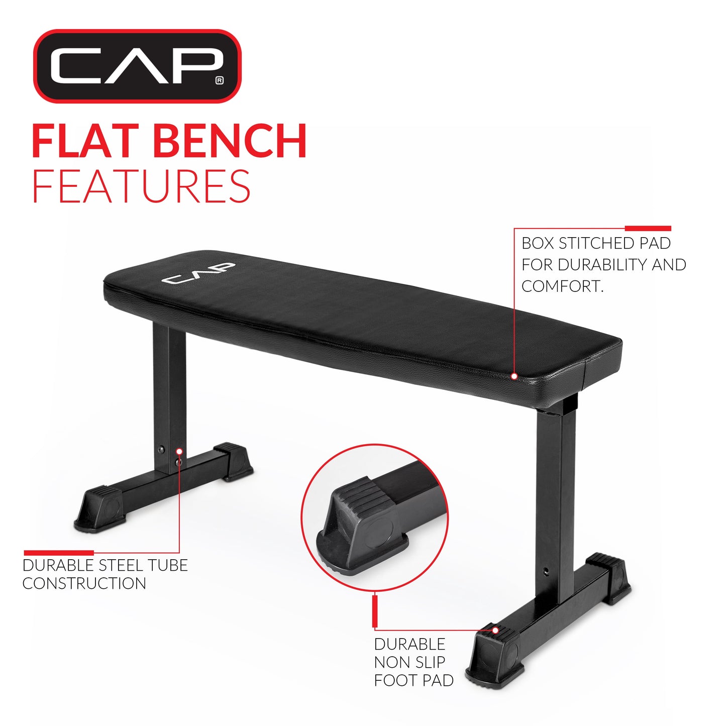 CAP Strength Flat Weight Bench