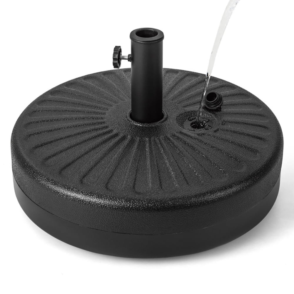 Mainstays Outdoor 26lb Steel Round Umbrella Base, Black Finish