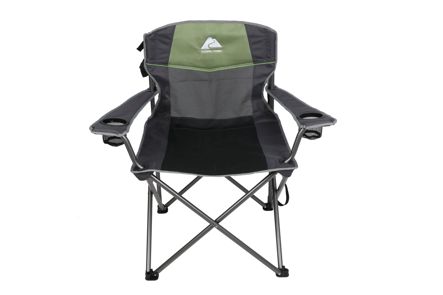 Seina Patriotic Outdoor Foldable Rocking Chair with Armrests, Cup Holder and Side Pocket, 300 lbs Capacity.
