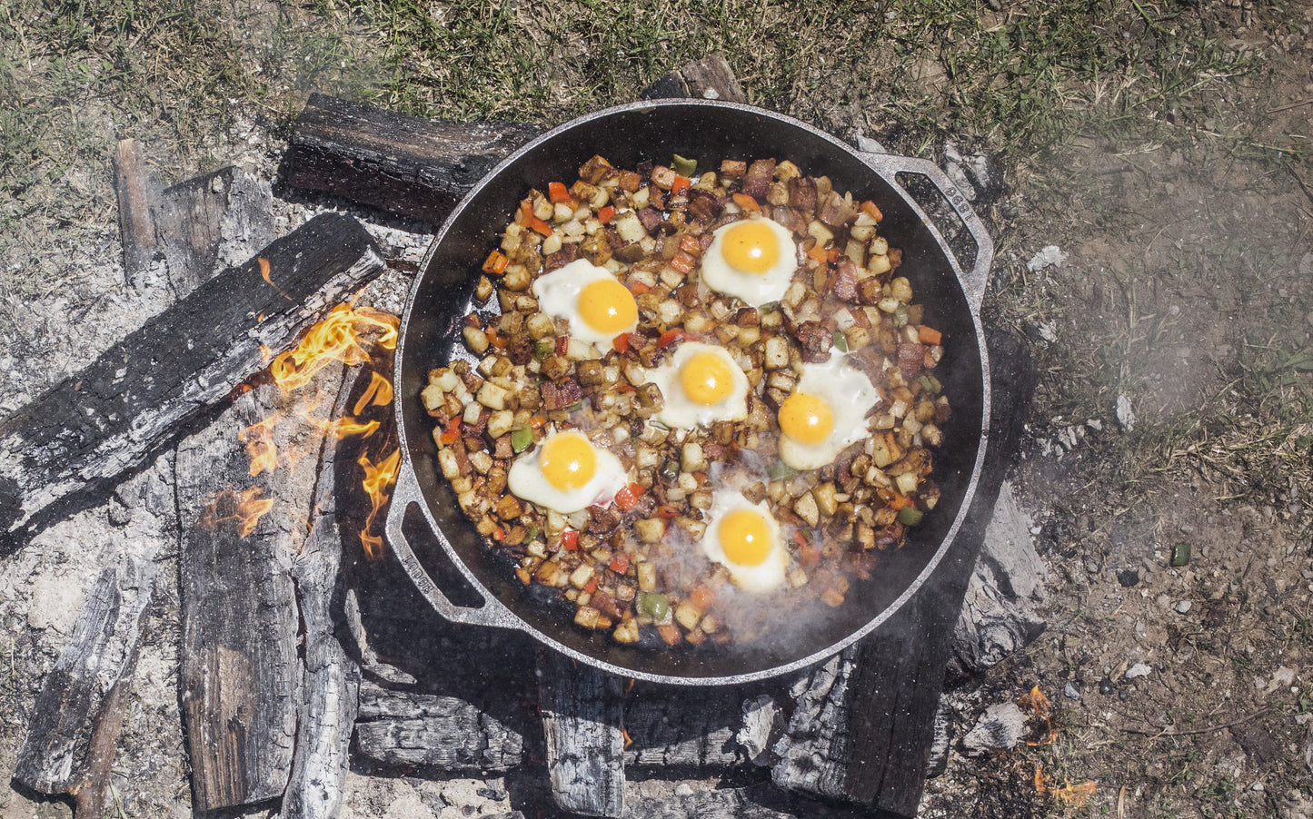 Lodge Cast Iron Seasoned 17" Dual Handle Pan