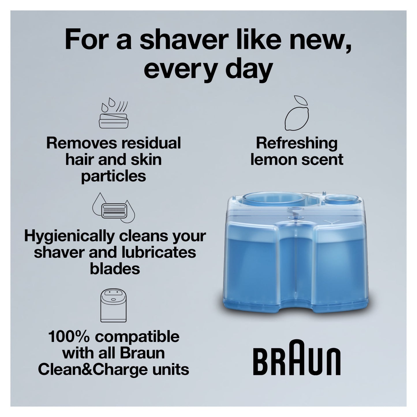 Braun Clean & Renew Refill Cartridges CCR - 4 Pack