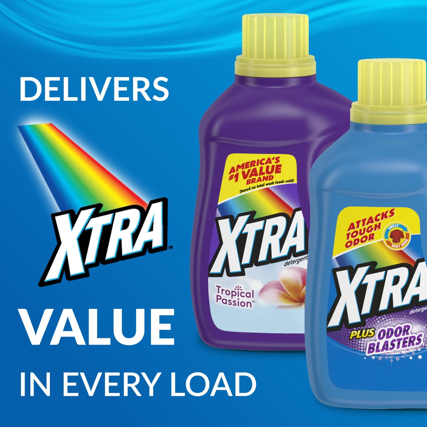 Xtra Tropical Passion, 172 Loads Liquid Laundry Detergent, 206.4 fl oz