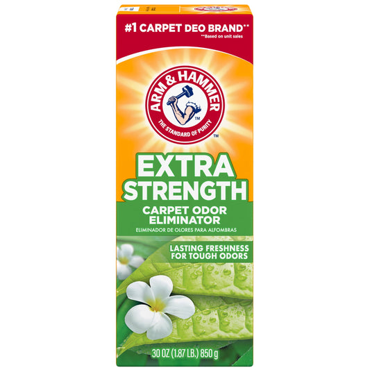 (3 pack) ARM & HAMMER Extra Strength Carpet Odor Eliminator Powder, Fresh Scent, 30 oz