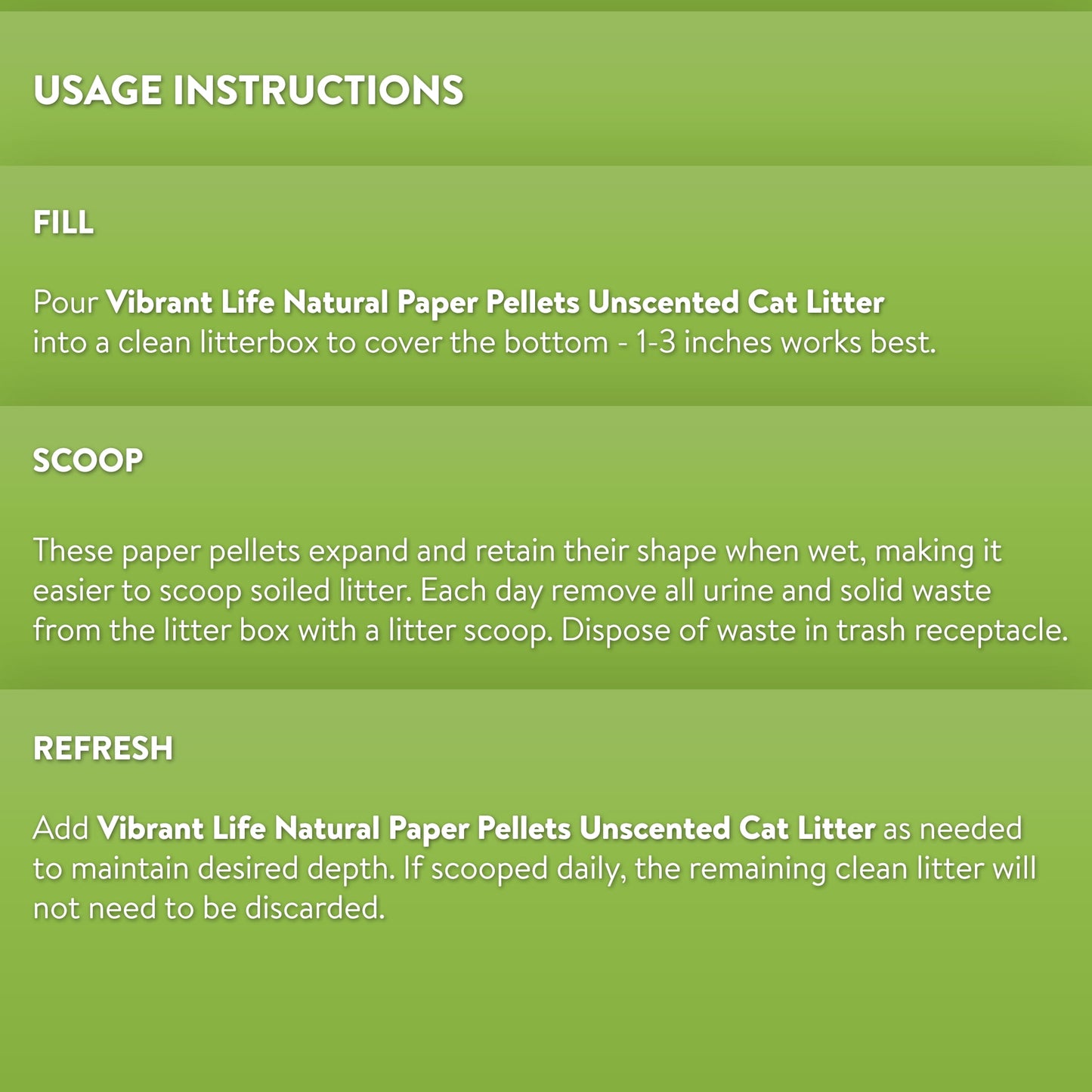 (4 pack) Vibrant Life Mini Crystal Cat Litter, Unscented, 8 lb Bag, 1 Count