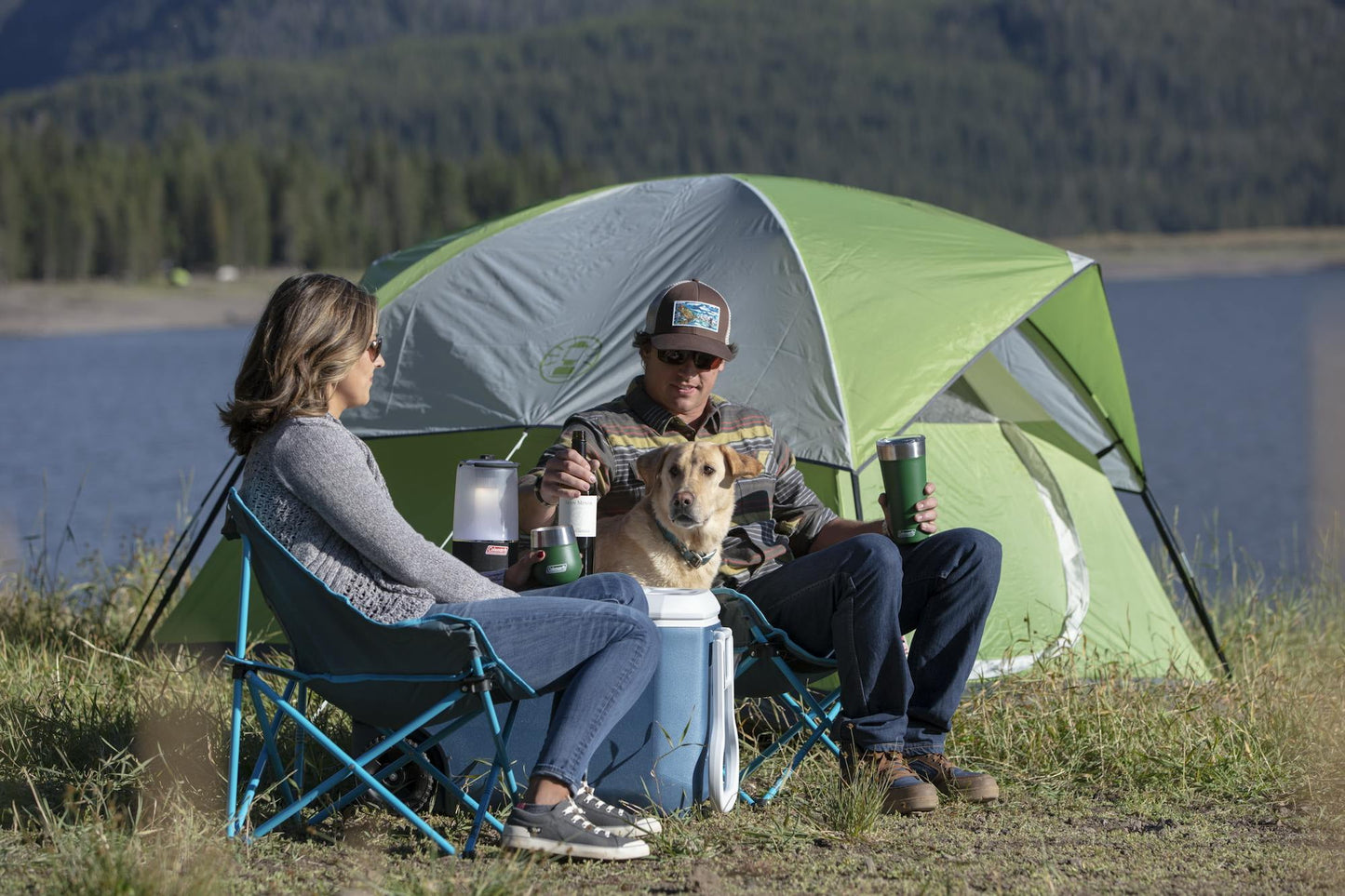 Coleman Sundome 4-Person Weatherproof Dome Tent with Ventilation