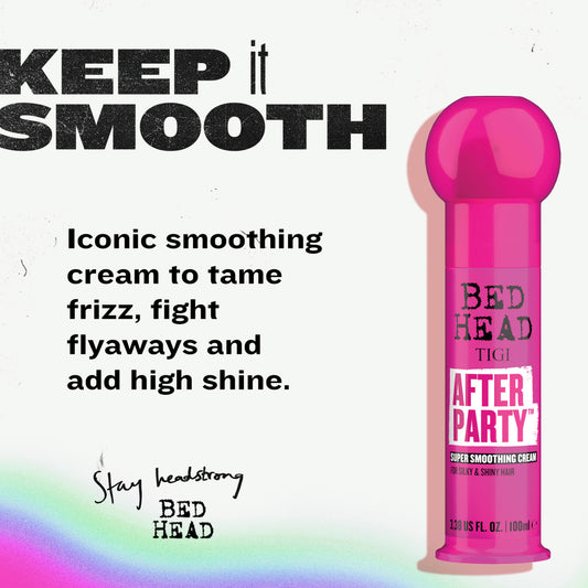 Bed Head by TIGI After Party Super Smoothing Cream for frizzy or dull hair, 3.38 fl oz