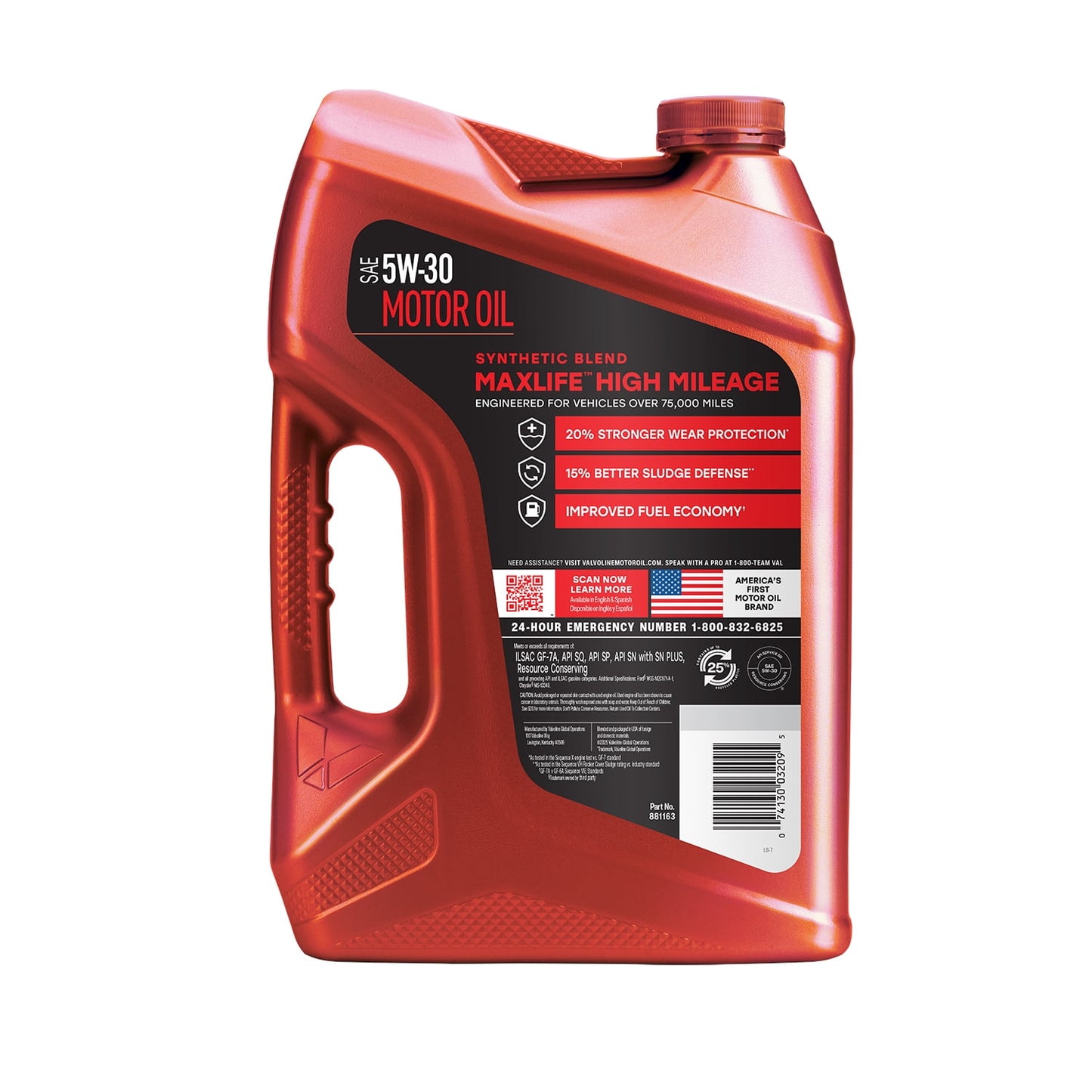 (2 pack) Valvoline MaxLife High Mileage 5W-30 Synthetic Blend Motor Oil 5 Quart