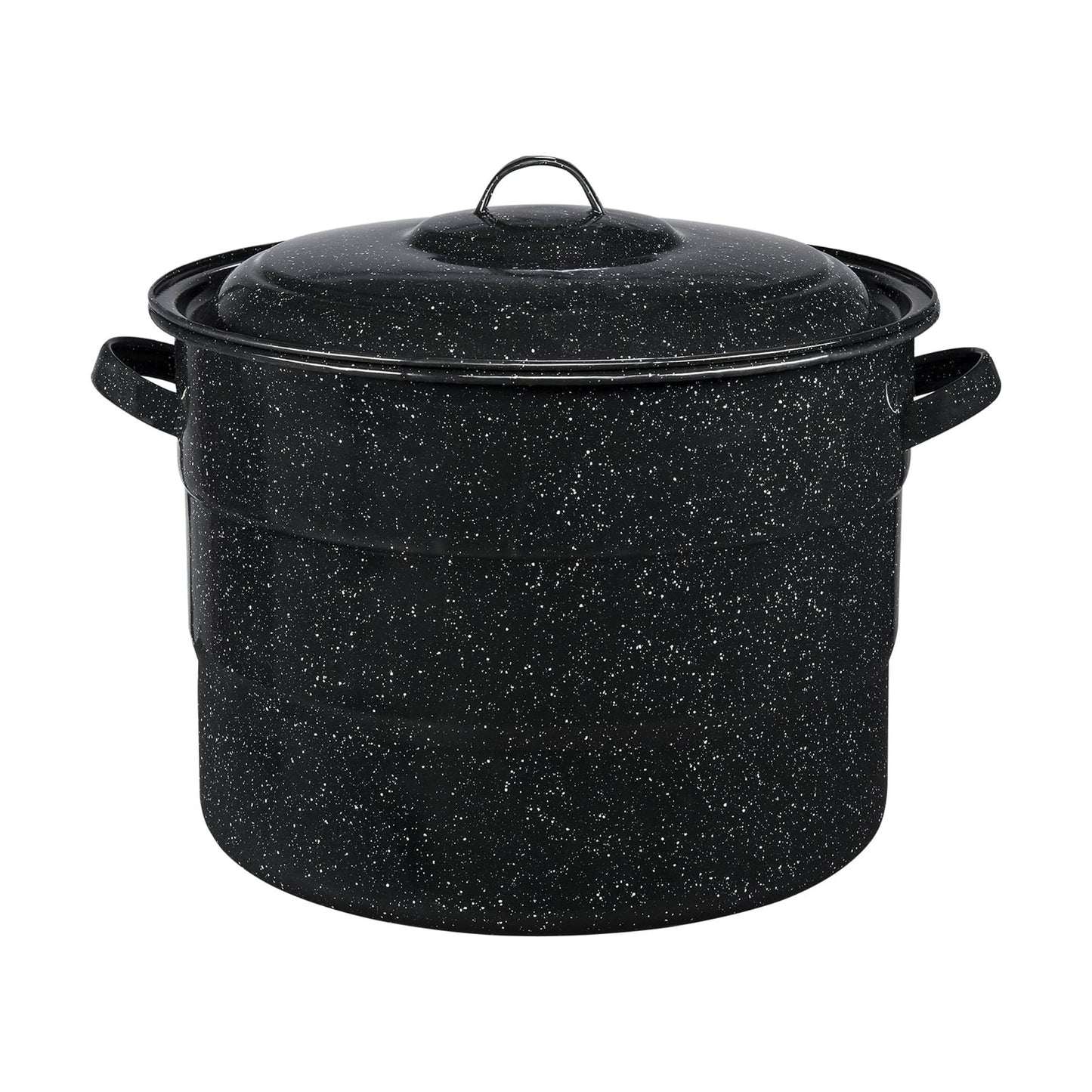 (2 pack) Granite Ware 21.5 Quart Water Bath Canner with Rack for Jam, Salsa and Pickles