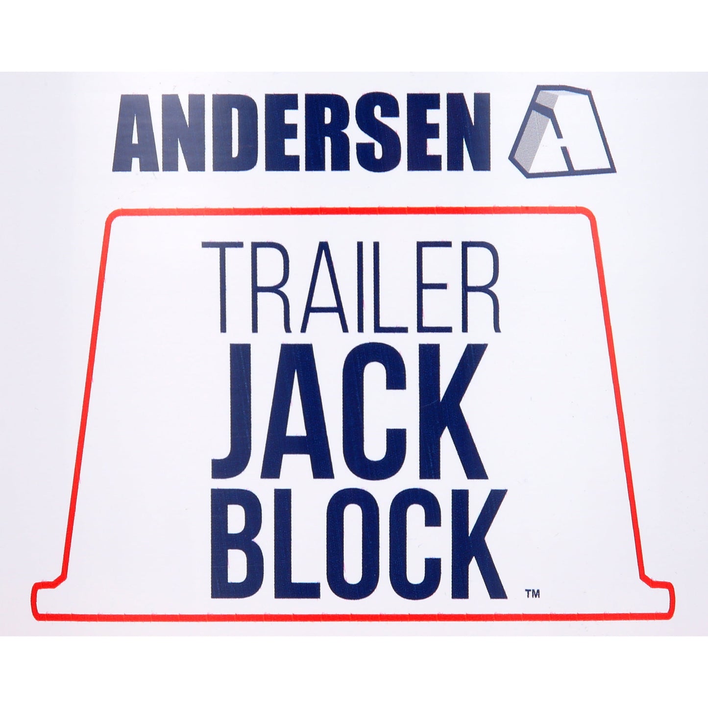 Andersen Hitches Trailer Jack Block (3608) with Magnets, Red, 1 per Pack, Plastic