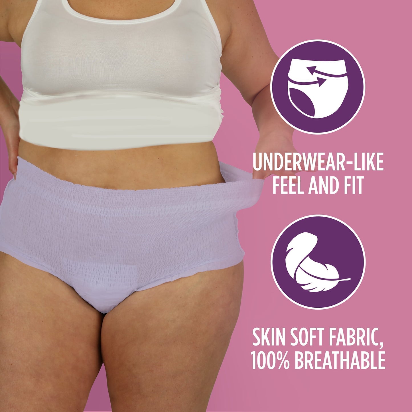 (4 pack) Assurance Women's Incontinence and Postpartum Underwear, S/M, Maximum Absorbency, 19 Count