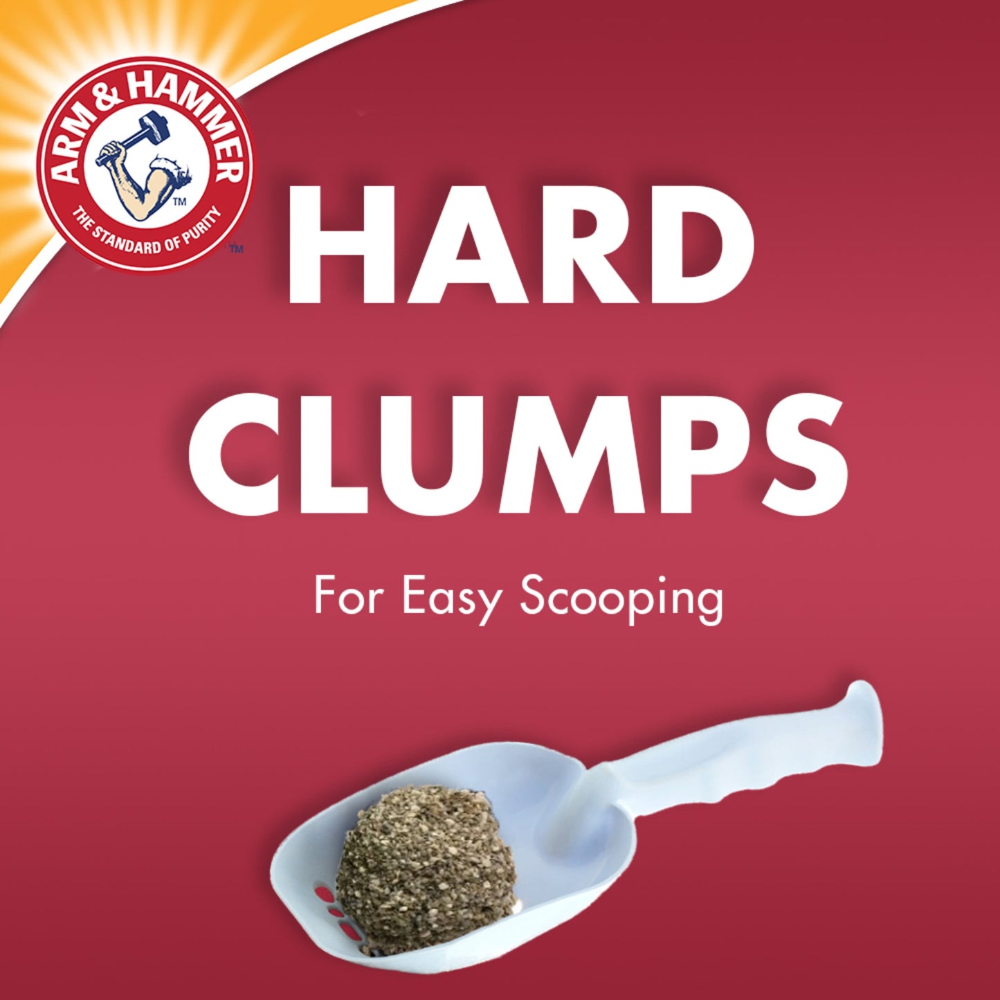 (3 pack) ARM & HAMMER Super Scoop Fragrance Free Clumping Clay Cat Litter, 40 lb
