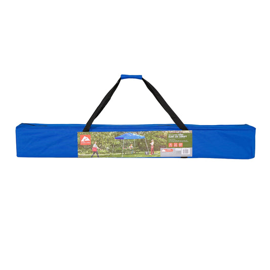 Ozark Trail 10'x10' Instant Slant Leg Pop-up Outdoor Canopy Tent, Blue