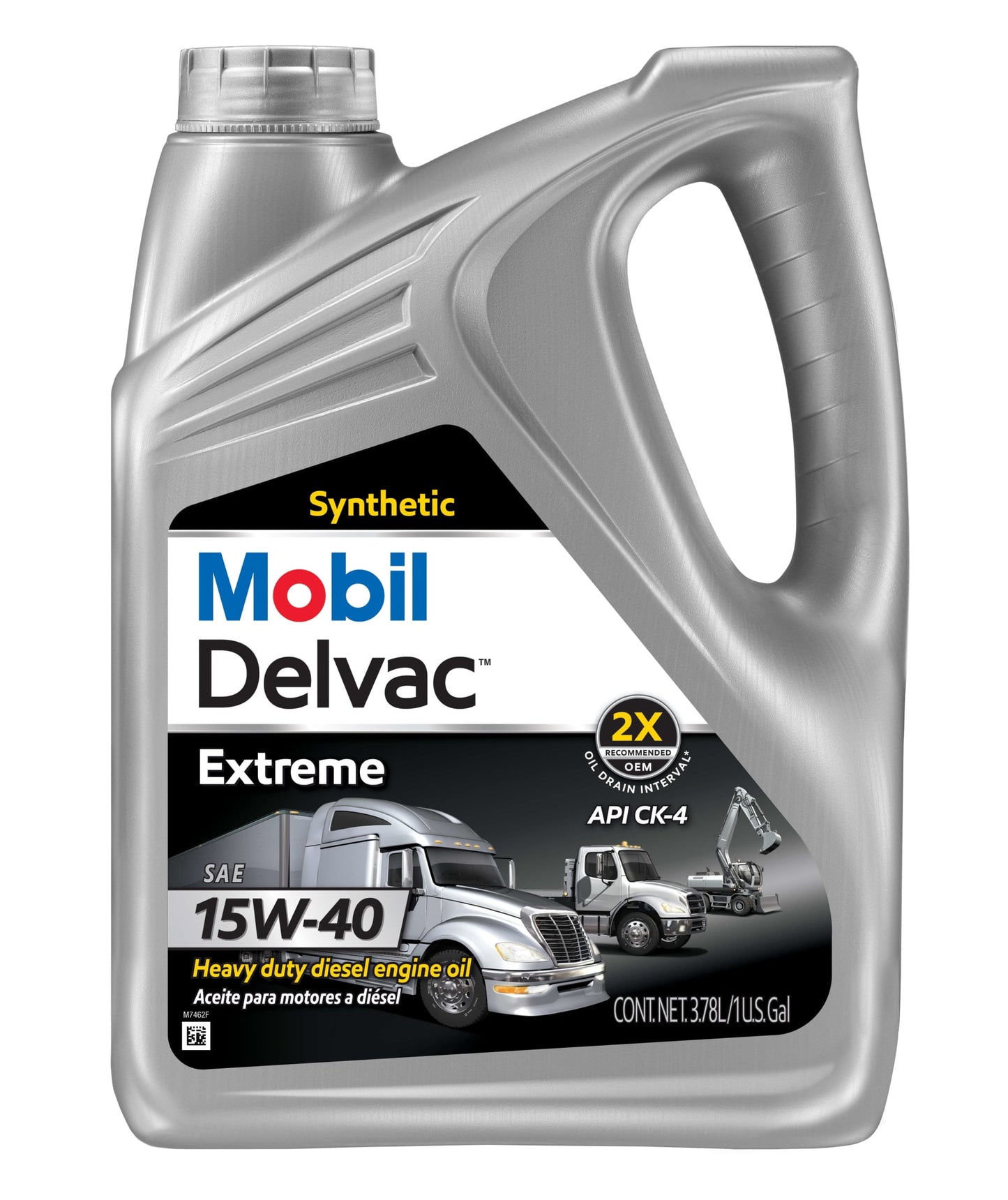 (2 pack) Mobil Delvac Extreme Heavy Duty Full Synthetic Diesel Engine Oil 15W-40, 1 Gallon