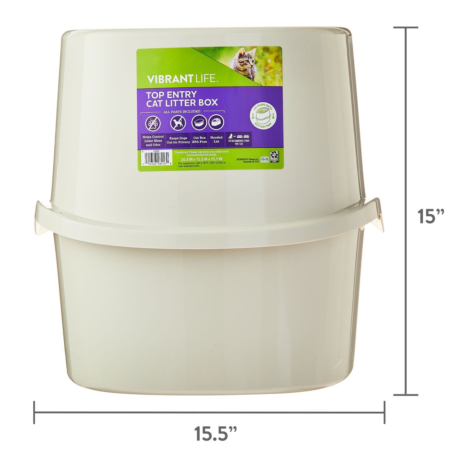 Vibrant Life Top Entry Cat Litter Box