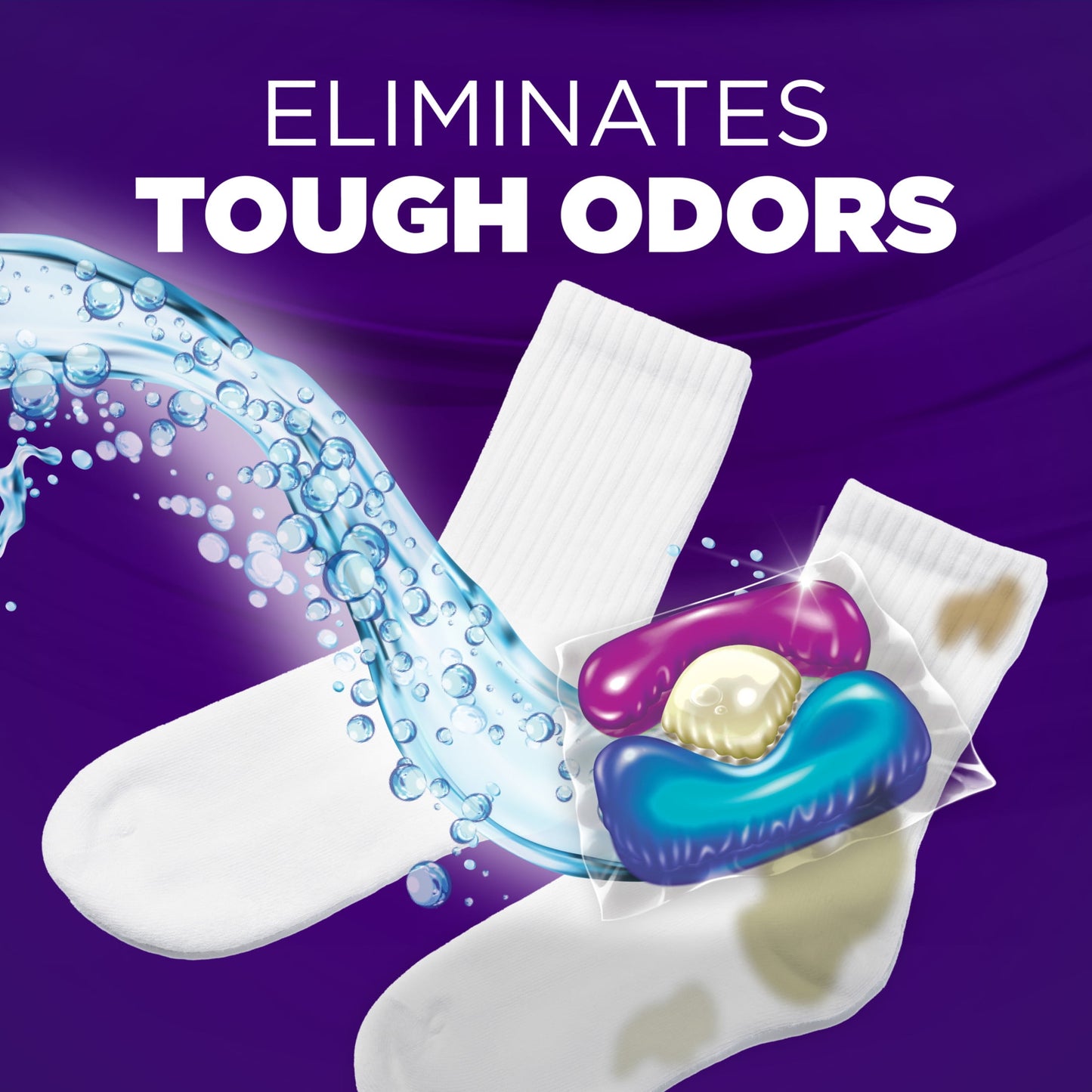 ARM & HAMMER Plus OxiClean Odor Blasters 5-in-1 Laundry Detergent Power Paks, Fresh Burst, 42 Ct