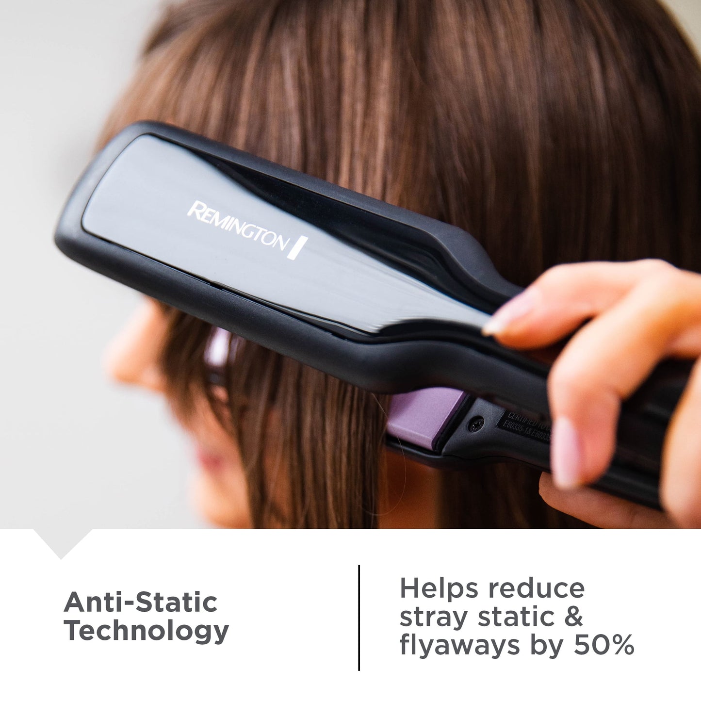 Remington 1 3/4" Titanium Flat Iron Hair Straightener, Anti-Static Technology
