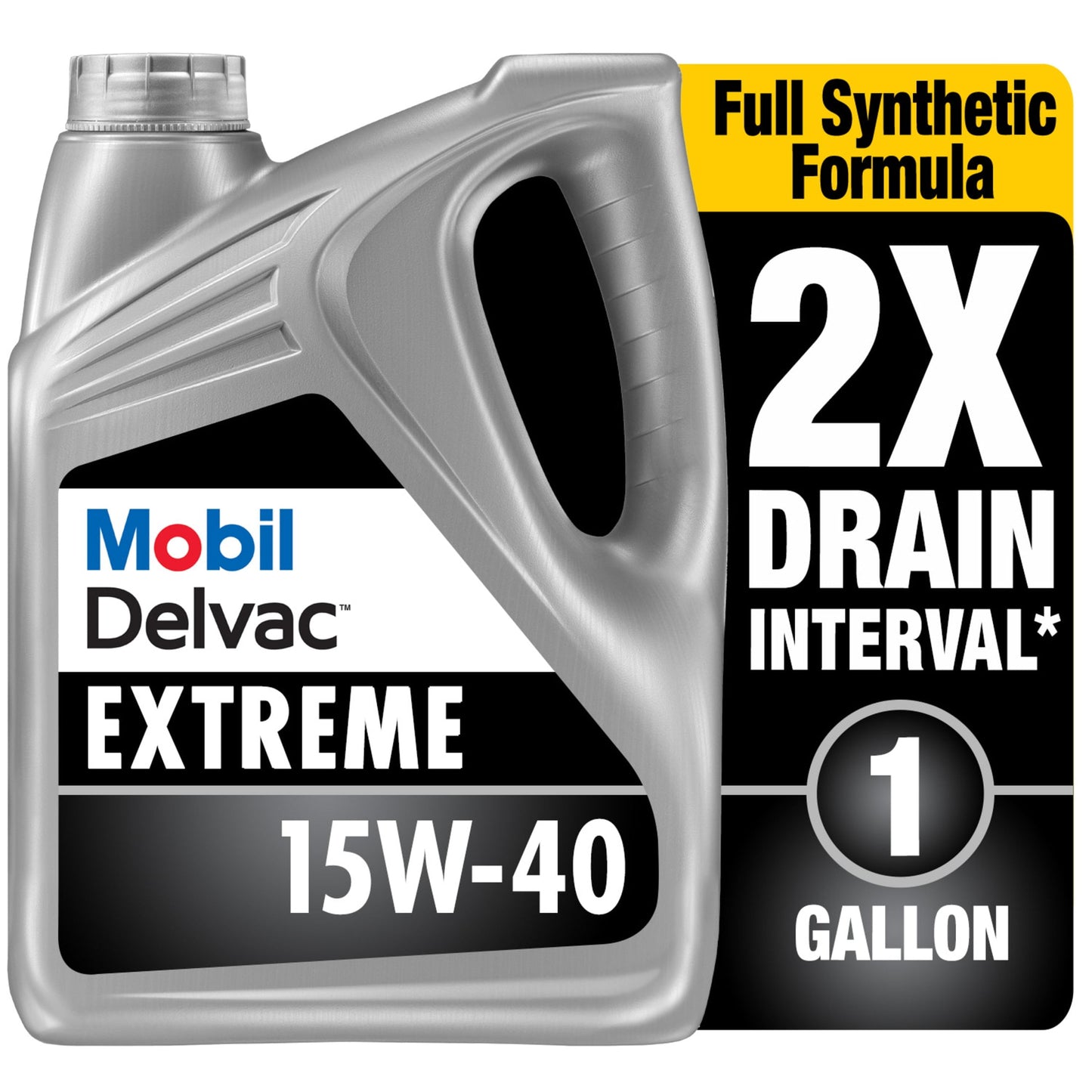 (2 pack) Mobil Delvac Extreme Heavy Duty Full Synthetic Diesel Engine Oil 15W-40, 1 Gallon